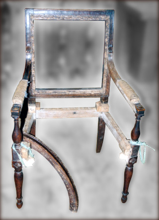 Fauteuil Restauration avant restauration